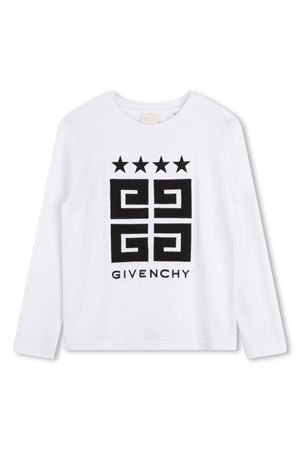 tshirt in cotone bianco GIVENCHY KIDS | H3034110P